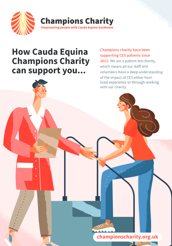 How Cauda Equina Champions Charity can support you...